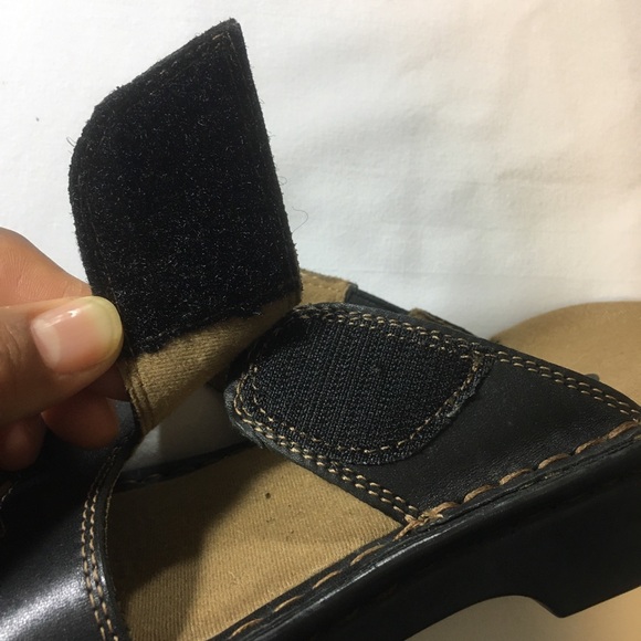 Clark’s Leather Slide Sandals Women’s Brown Sz: 7N - Picture 8 of 10